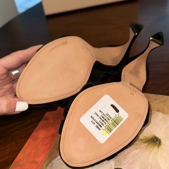 NEW‼️ exquisite ALEXANDRE BIRMAN Alicia Suede Embellished Mules - Picture 14 of 16